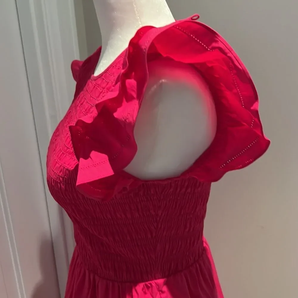 Saylor Audrina Smocked tiered midi dress size P NWT - Picture 7 of 9